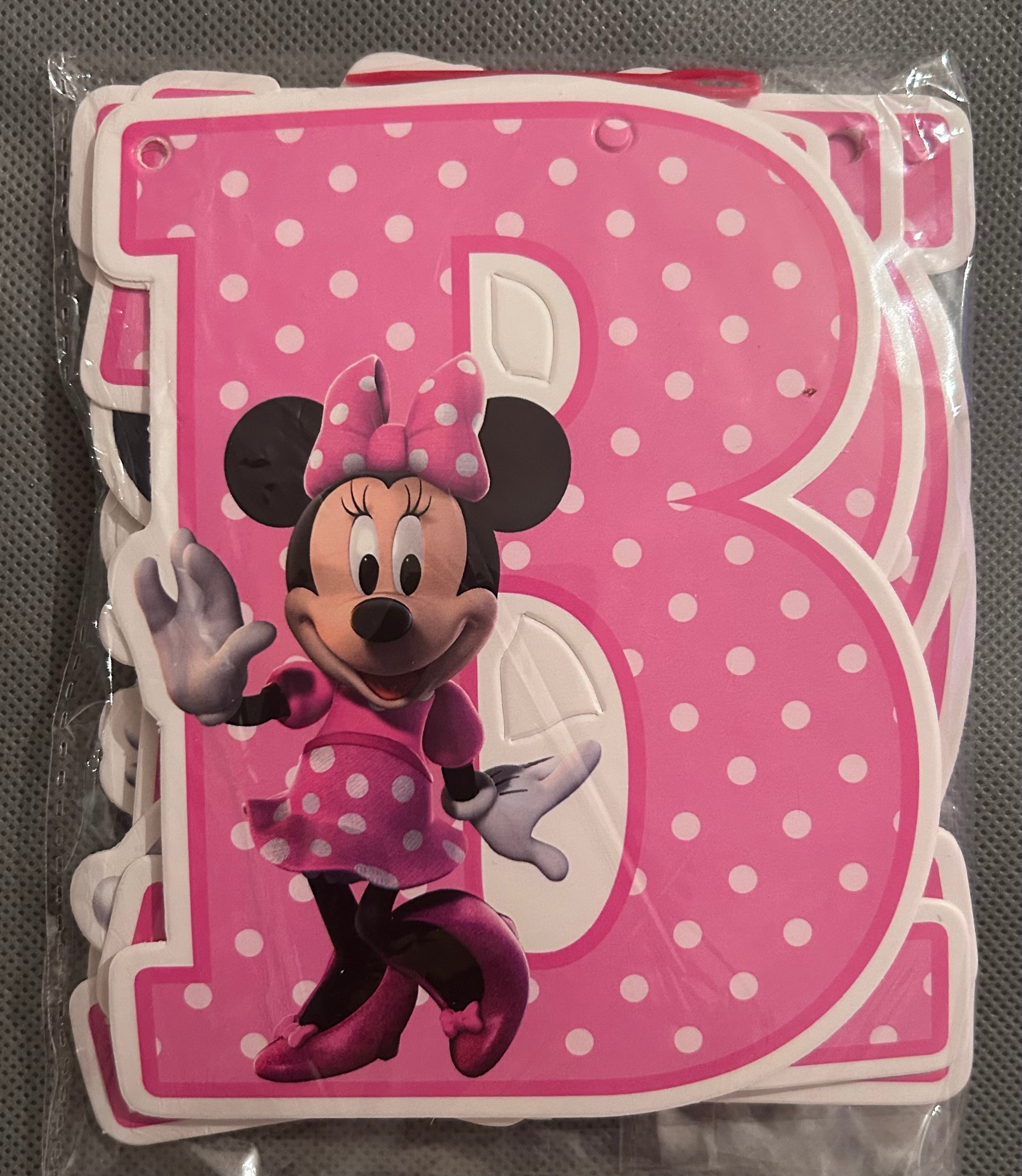 Minnie mouse pink party set
