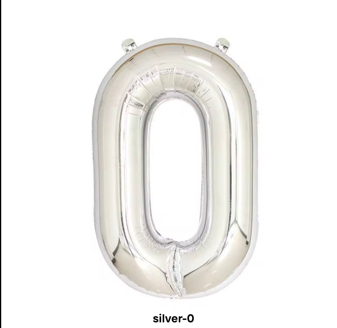Silver number balloon 100cm