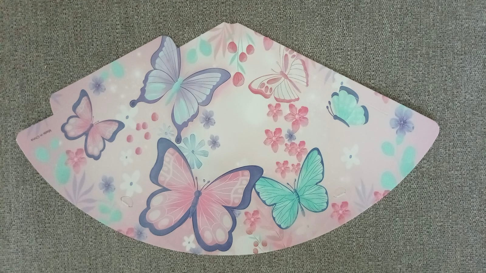 Butterfly pink and white party set