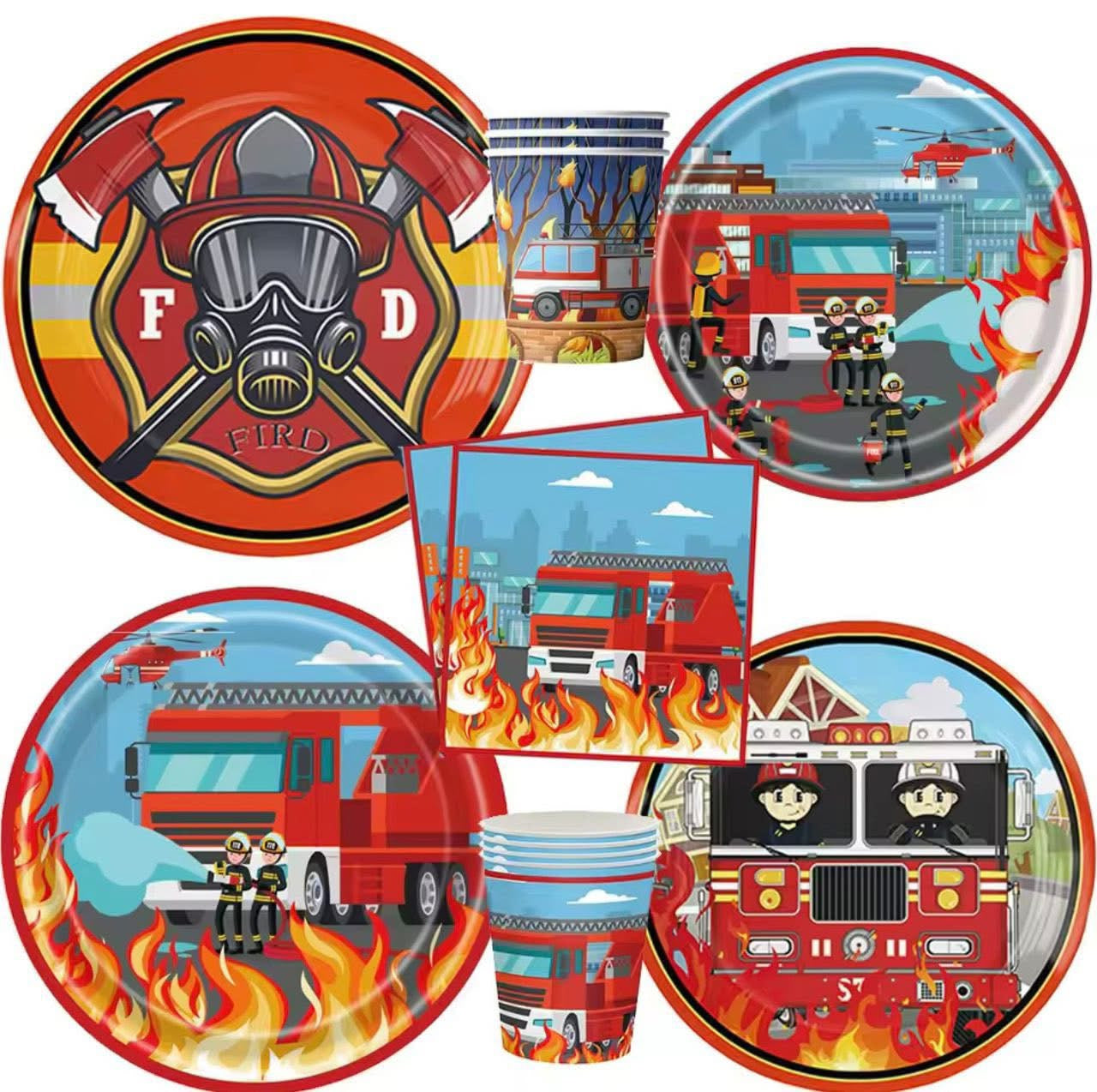 Firefighters party set