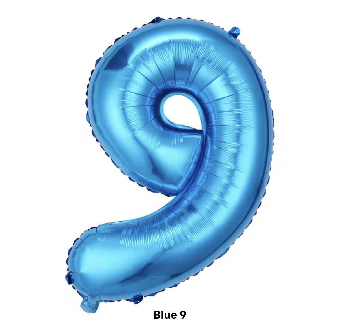 Blue Number balloons