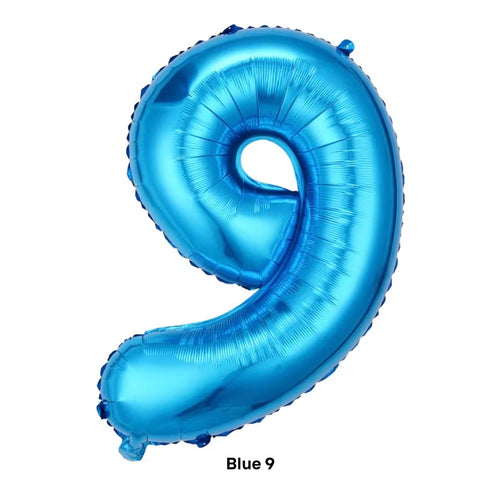 Blue Number balloons