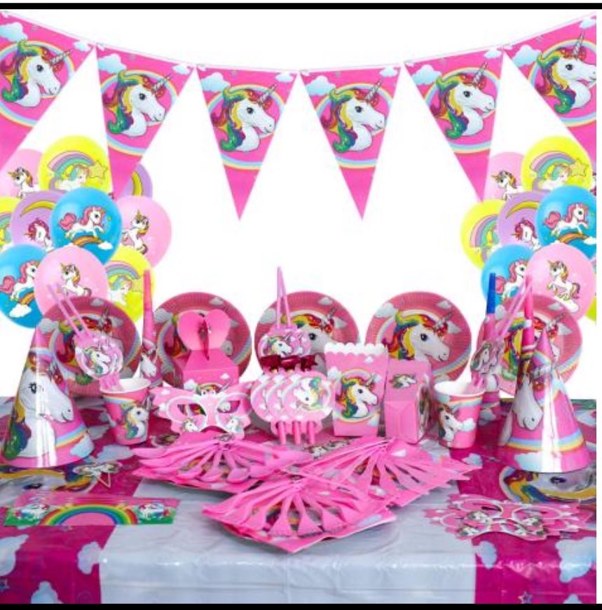 Unicorn party set