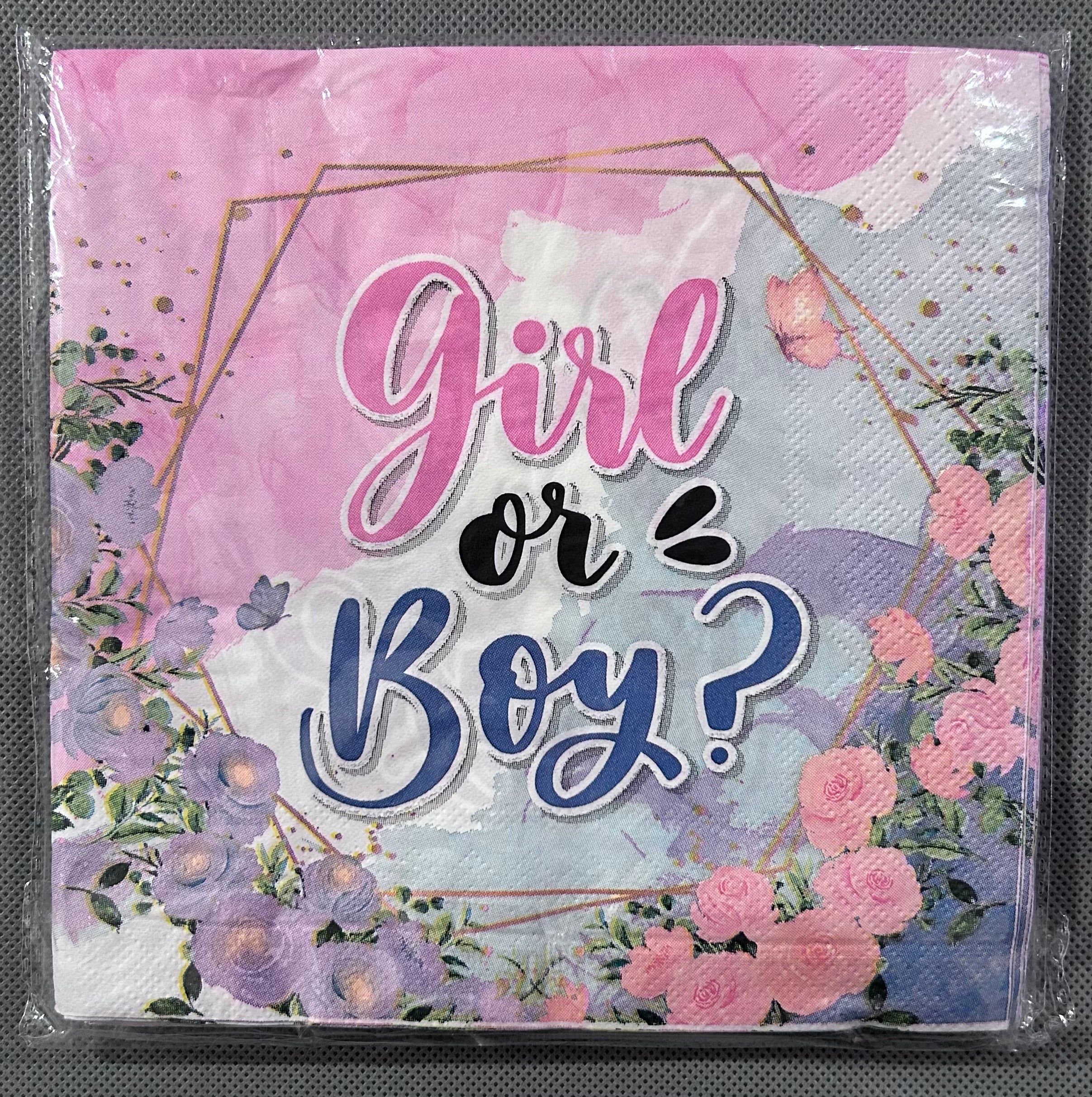 Gender reveal party set