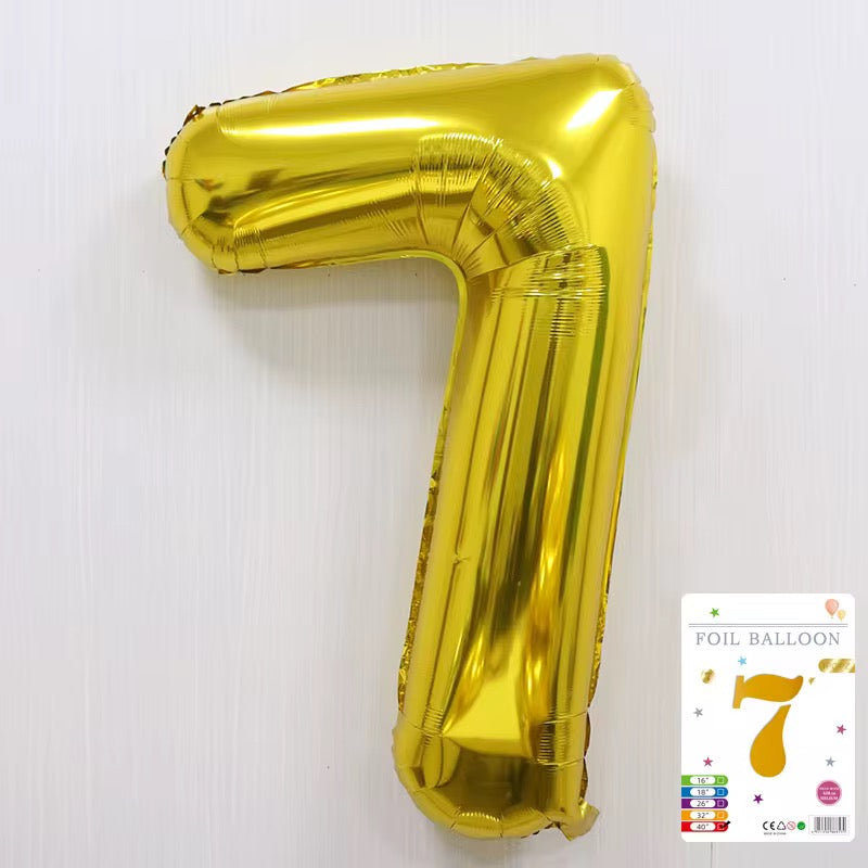 Gold number balloon 100cm