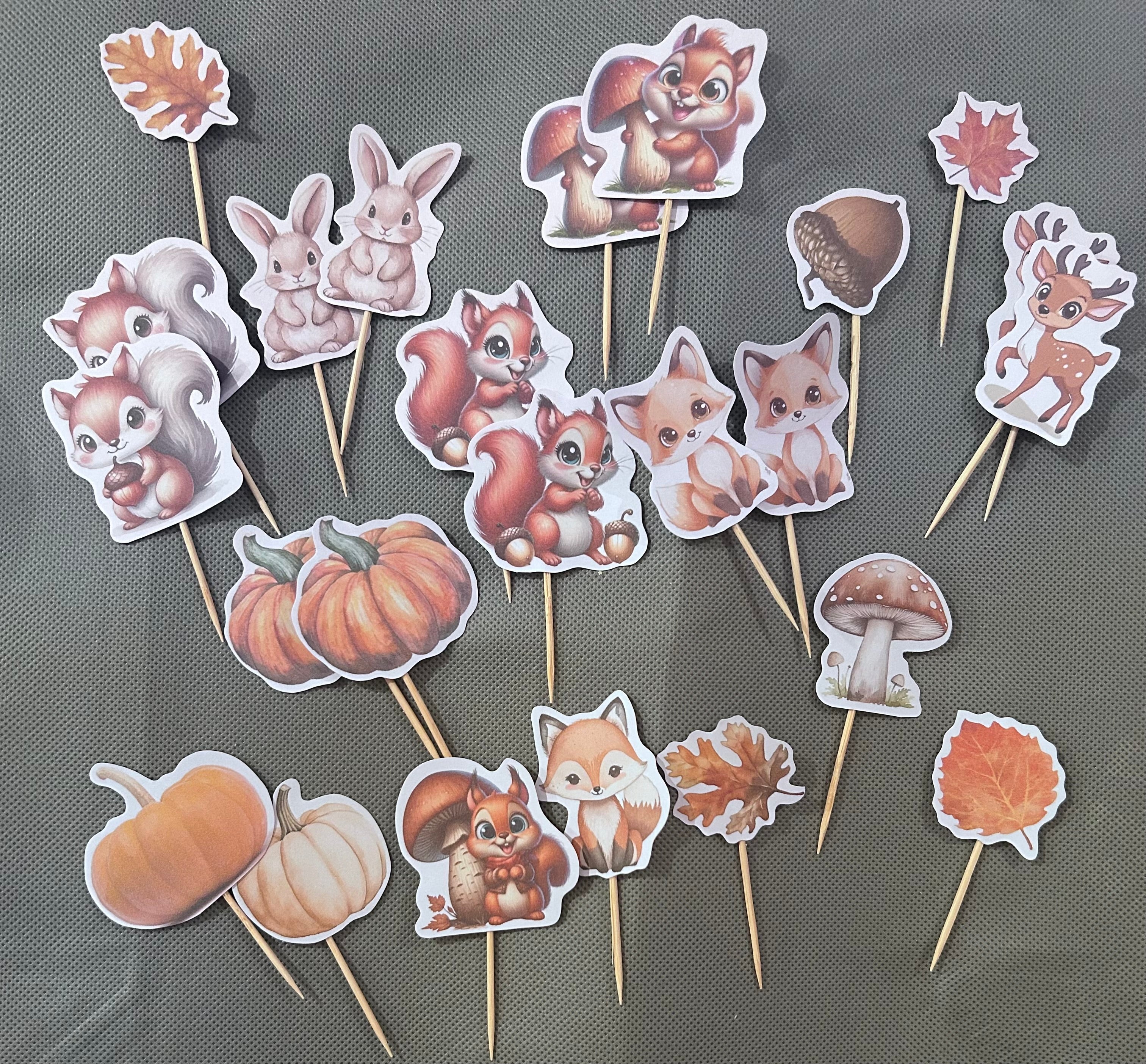 Wood forest animals party set
