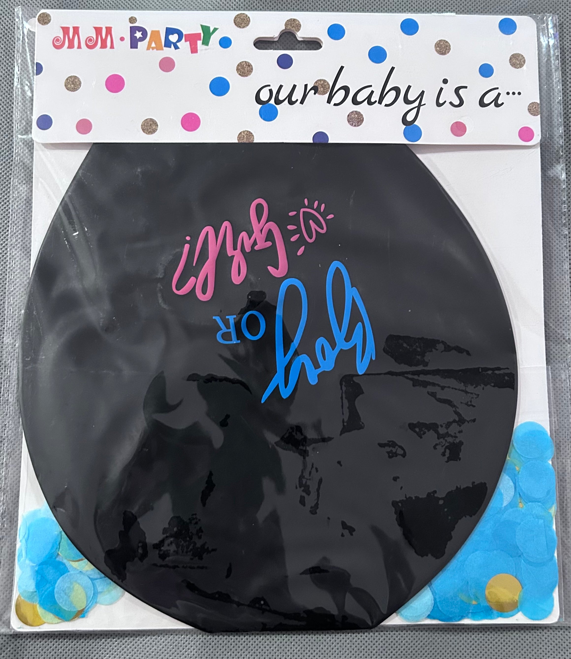 Gender reveal (girl or boy) party set