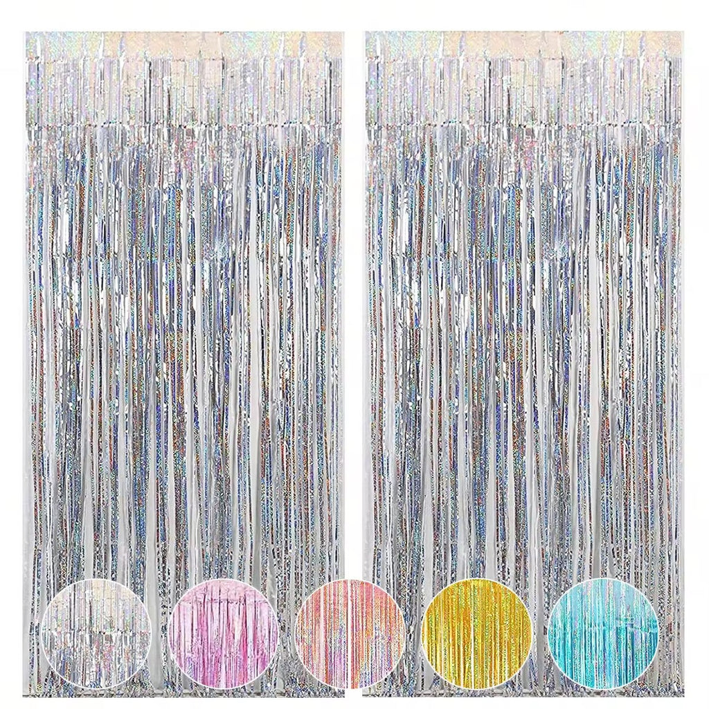 Foil curtains backdrop 1m*2m