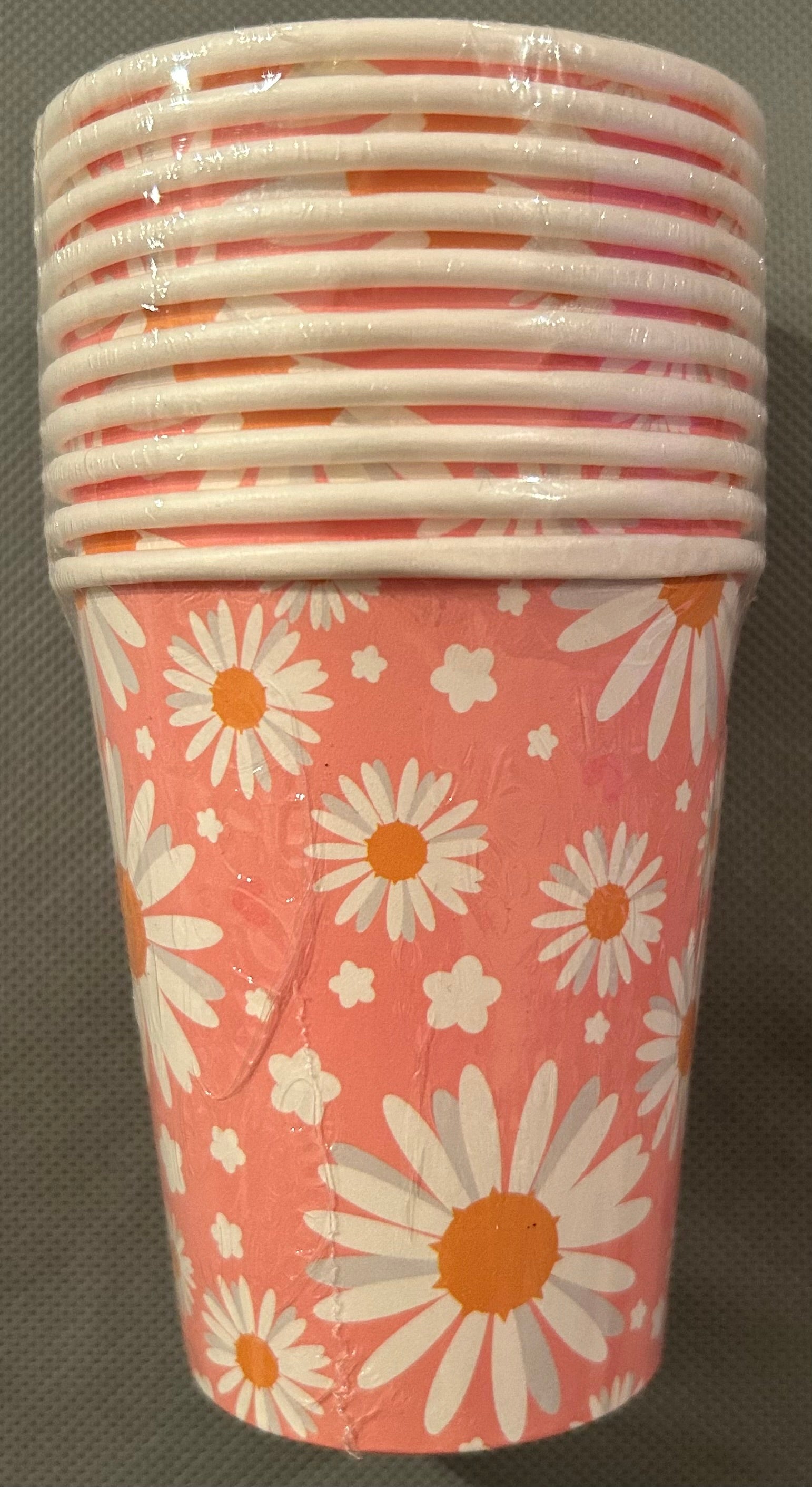 Daisy Flowers pink party set