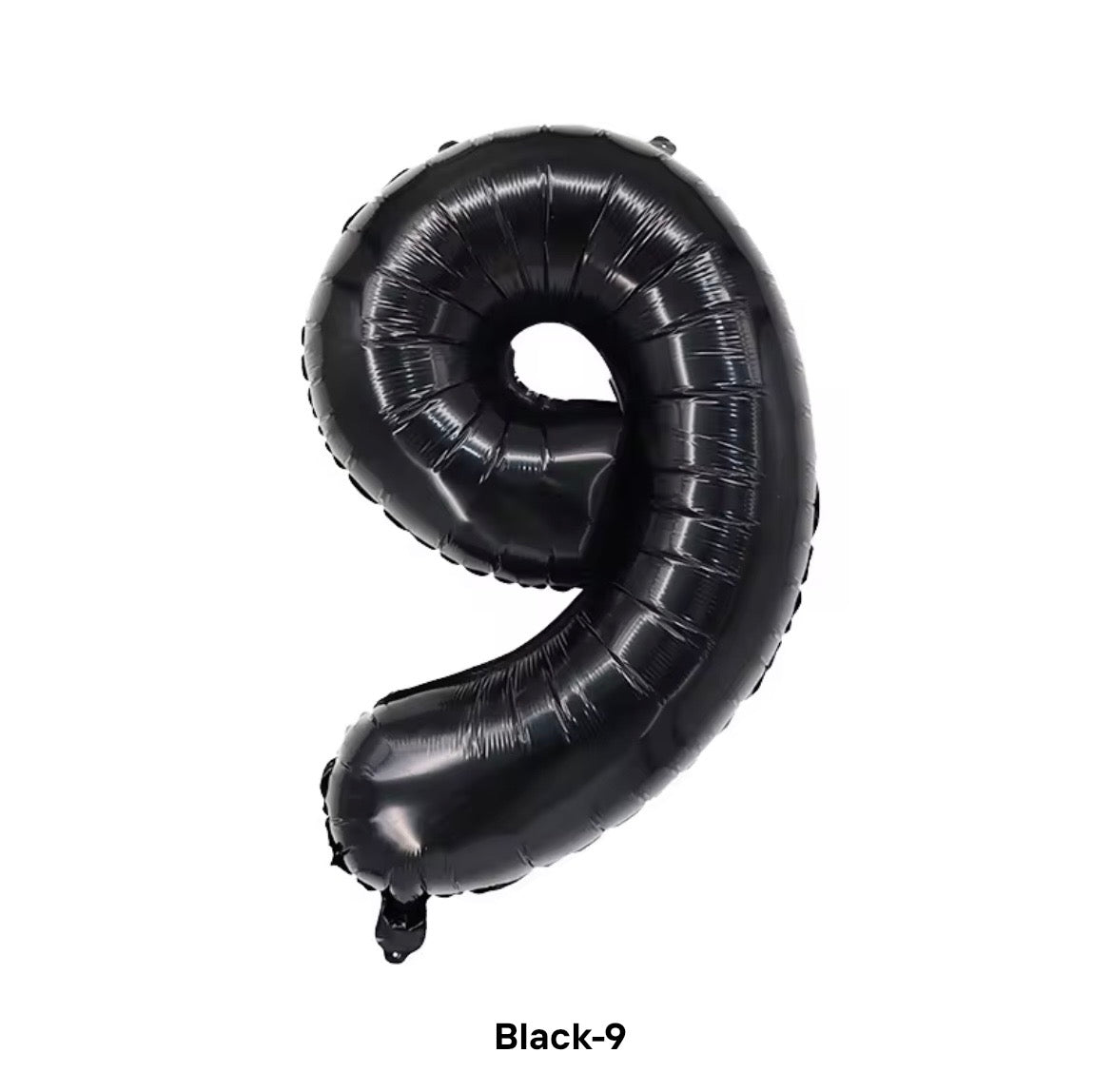 Black number balloon 100cm