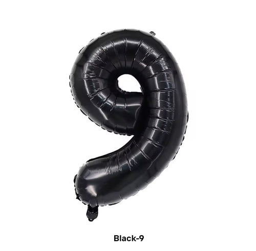 Black number balloon 100cm