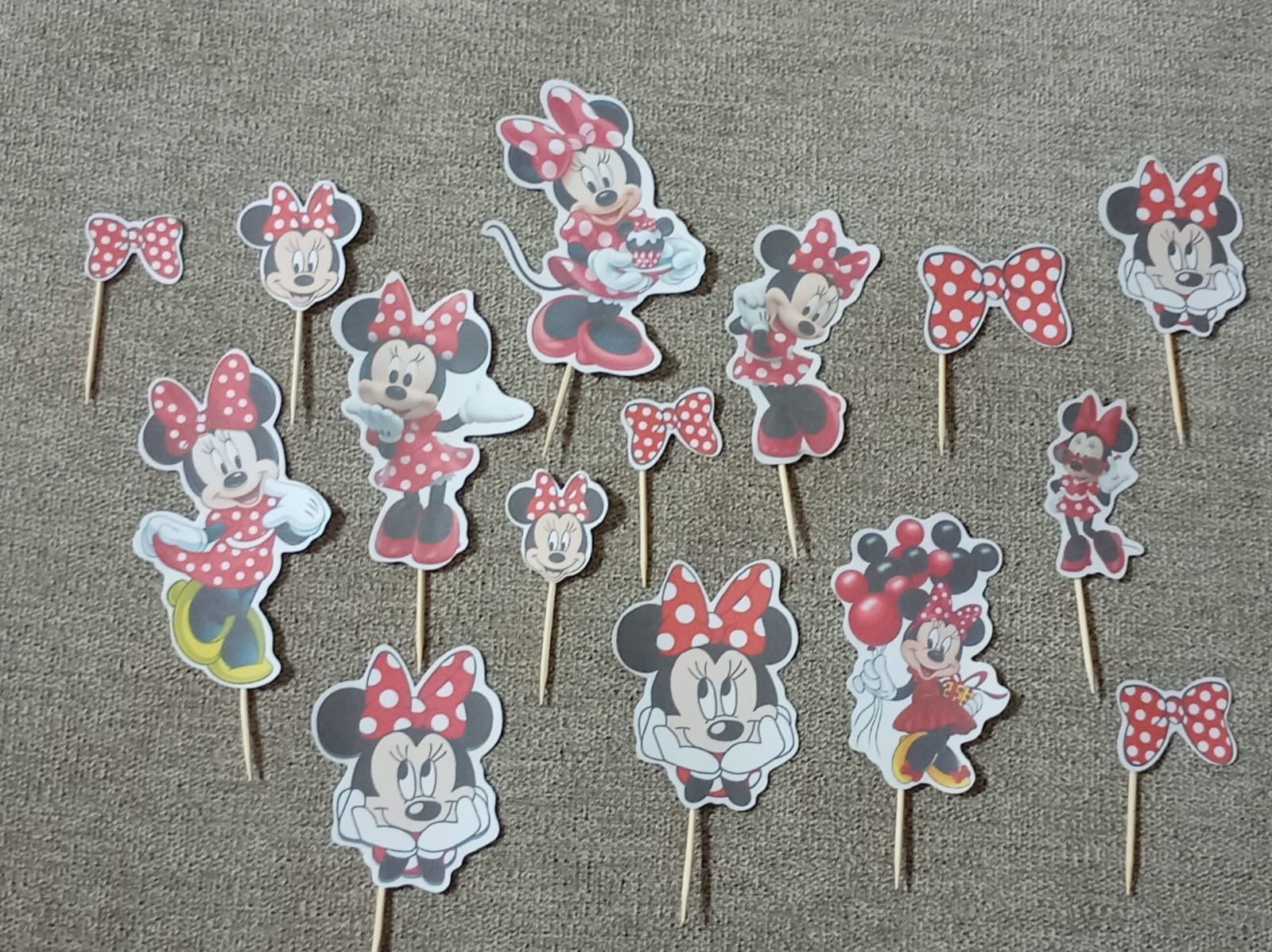 Minnie mouse red party set