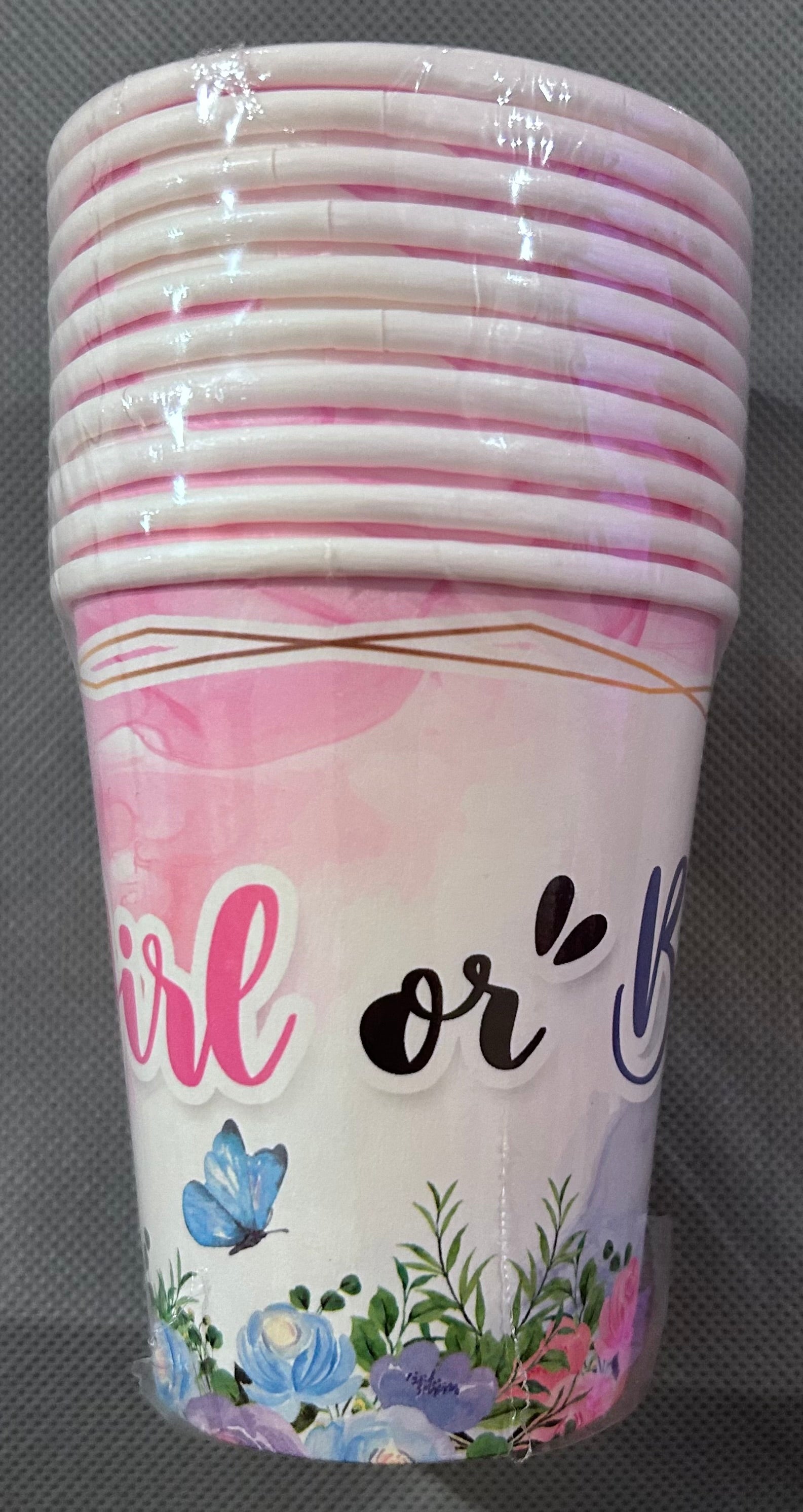 Gender reveal party set