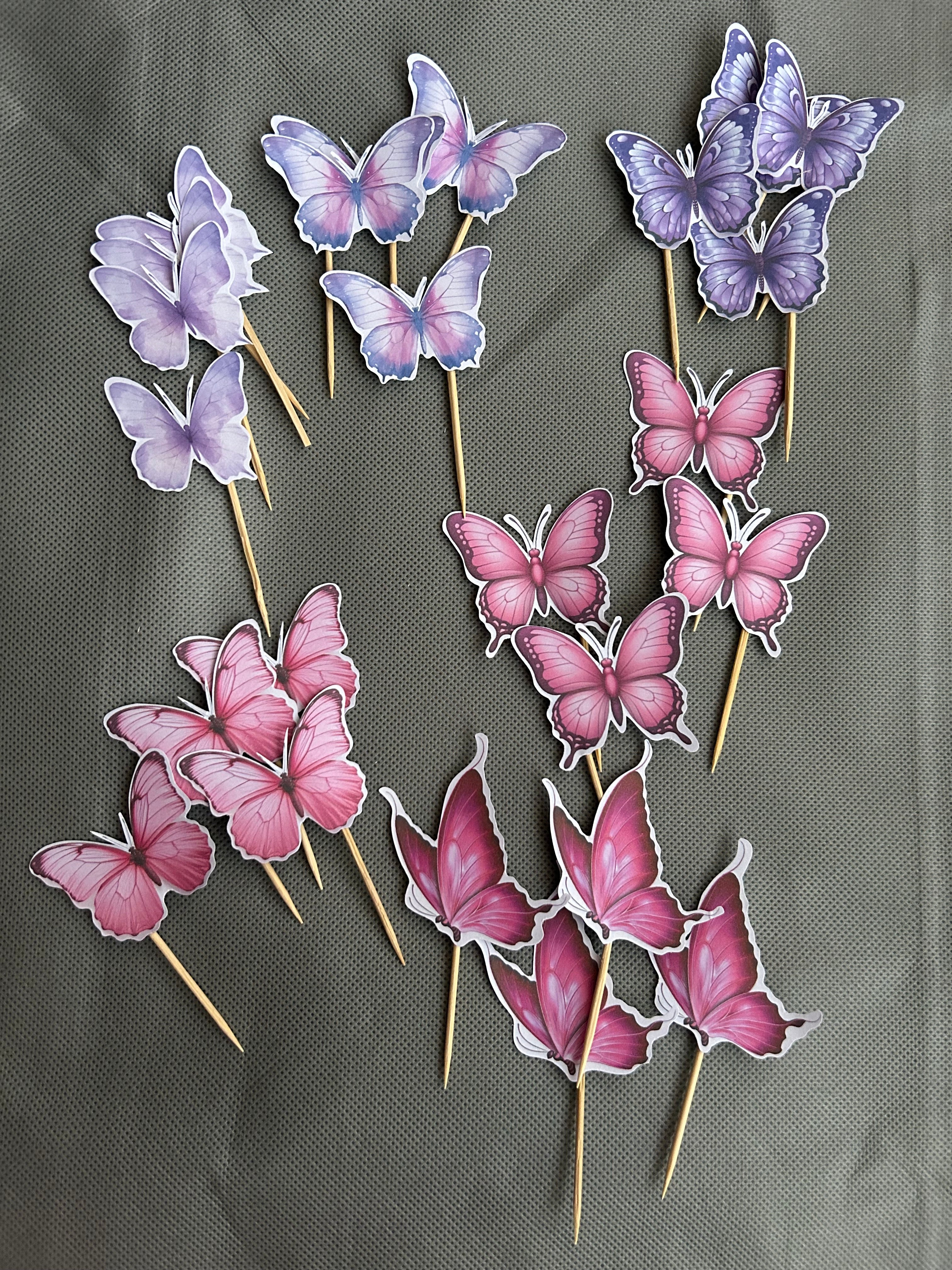 Butterfly purple party set