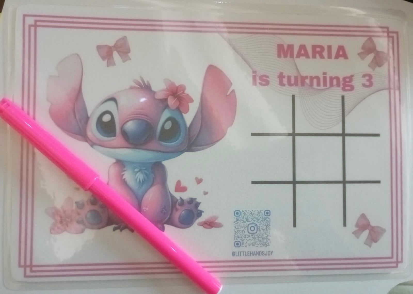 Stitch pink party set