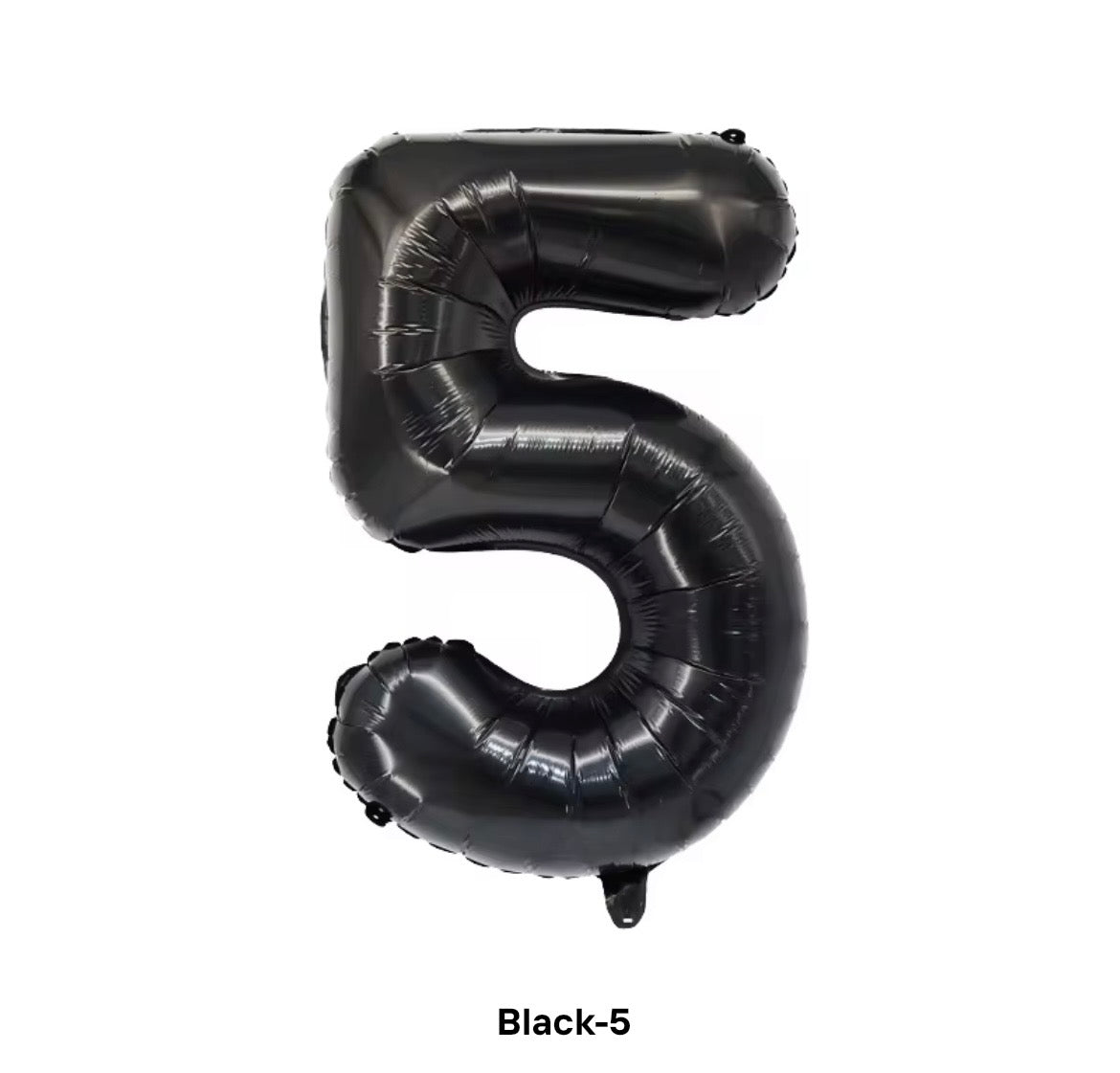 Black number balloon 100cm