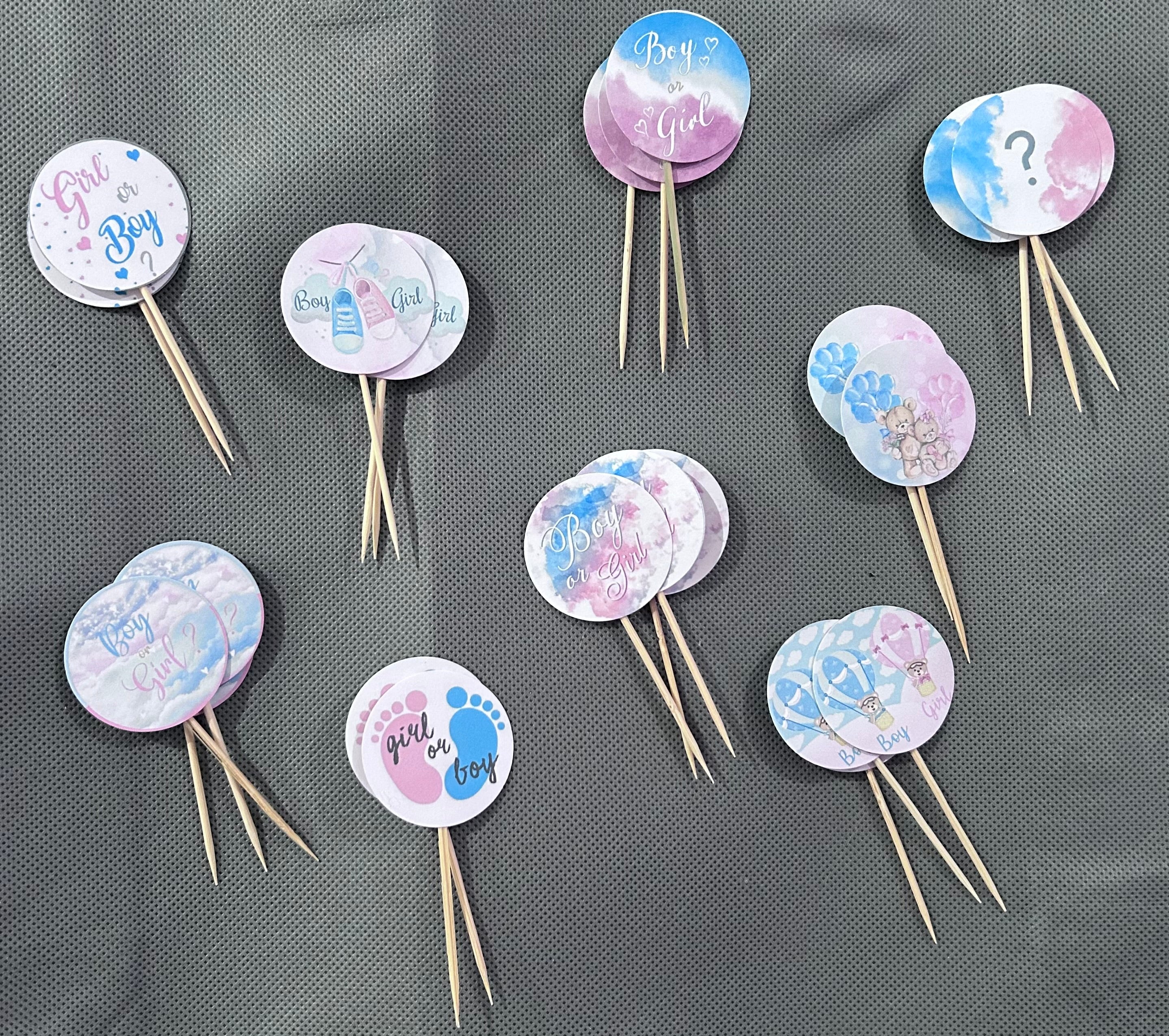 Gender reveal (girl or boy) party set