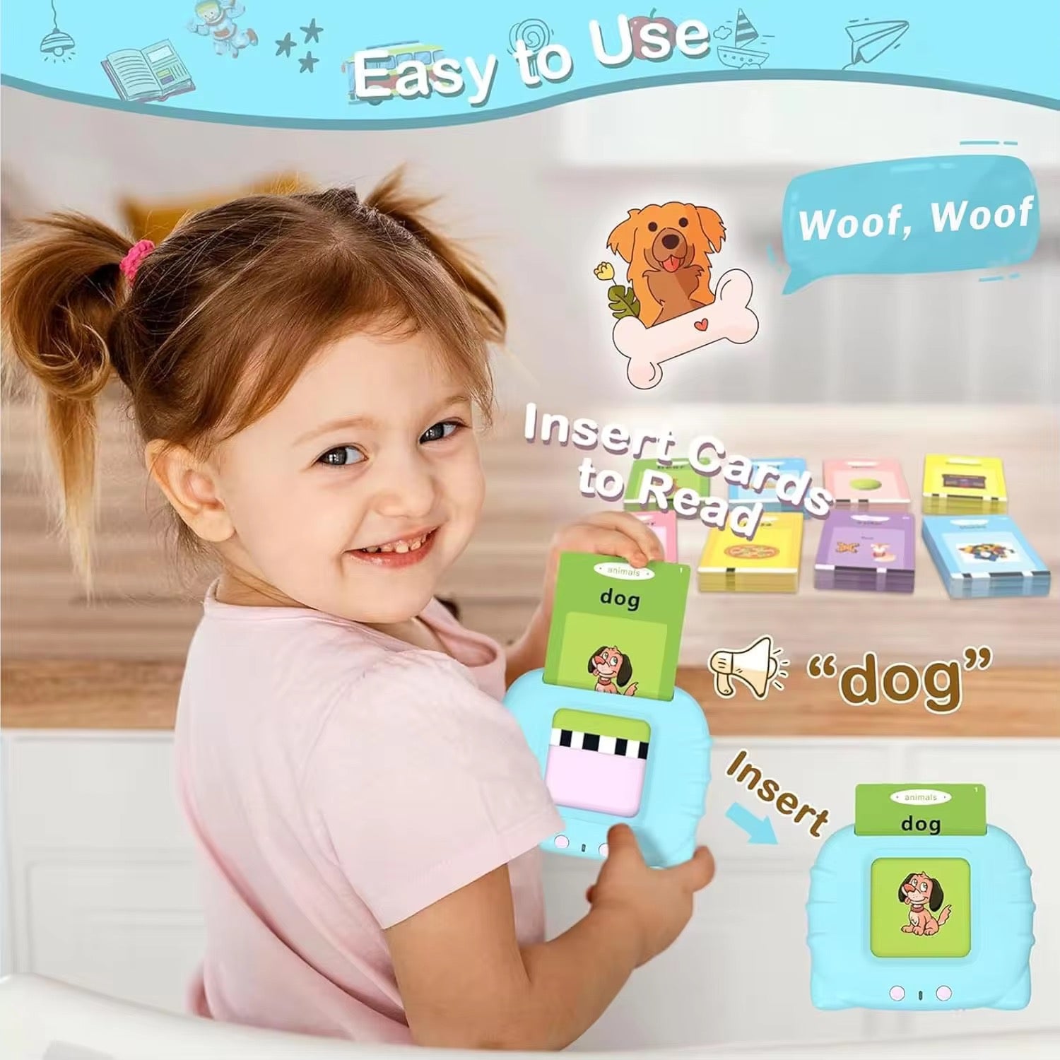 Early educational words learning (255 cards)