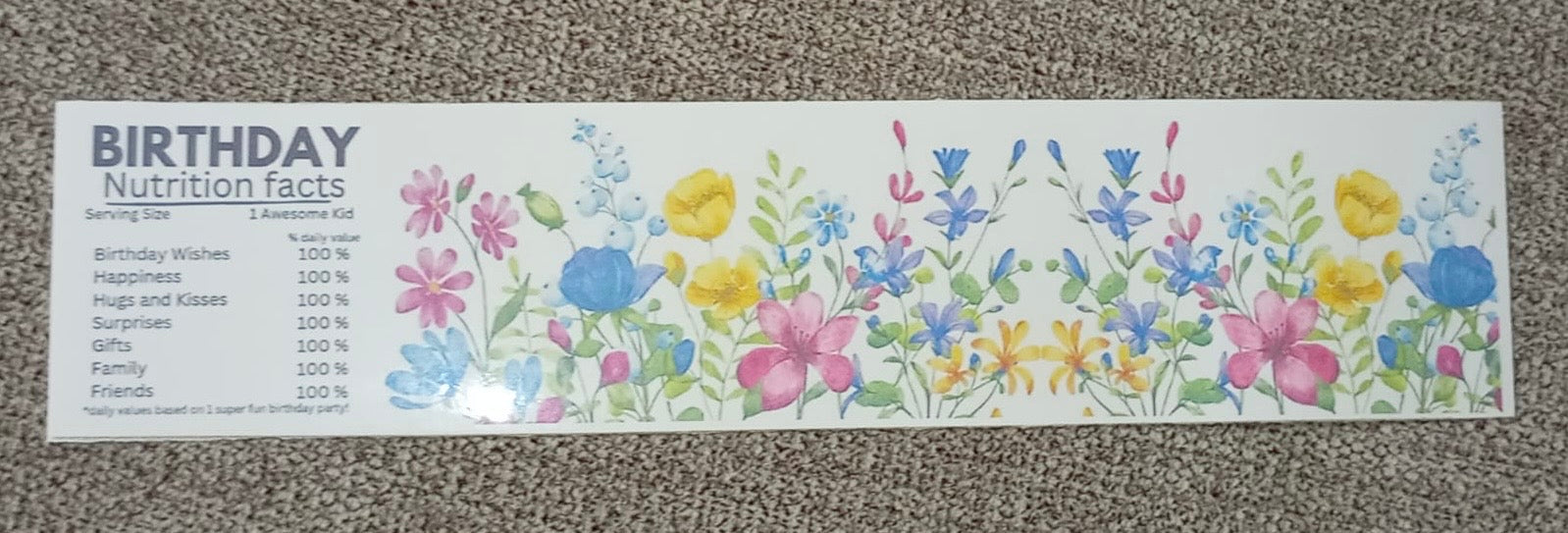 Spring flowers party set