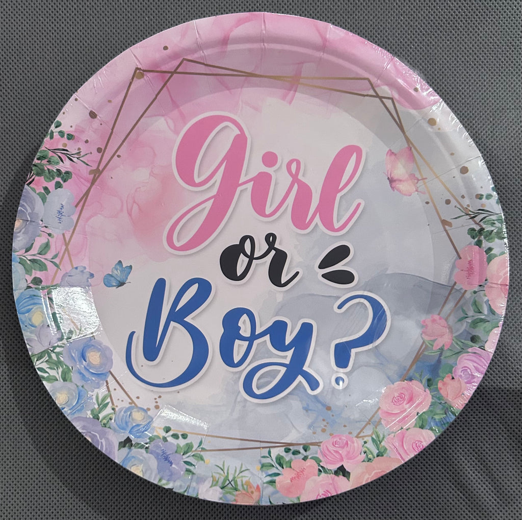 Gender reveal party set