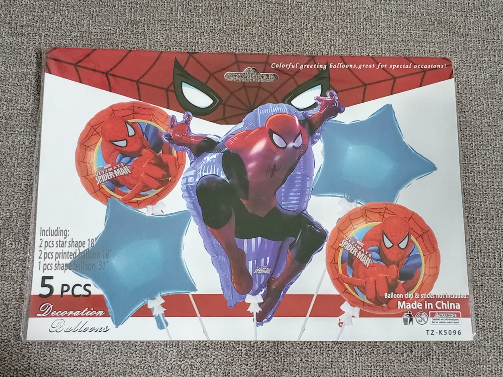 Spiderman party set
