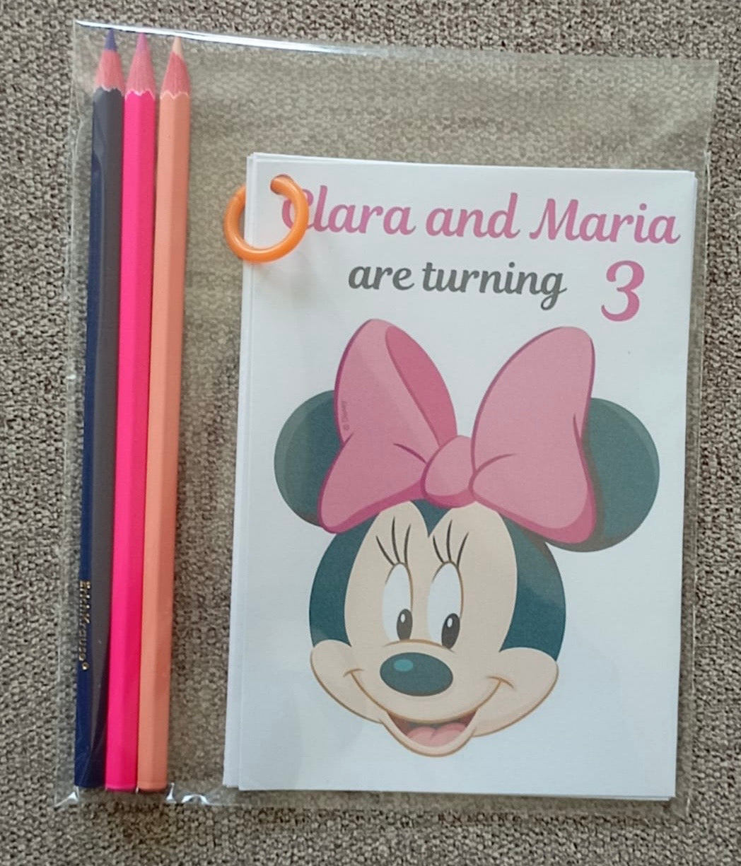 Minnie mouse pink party set