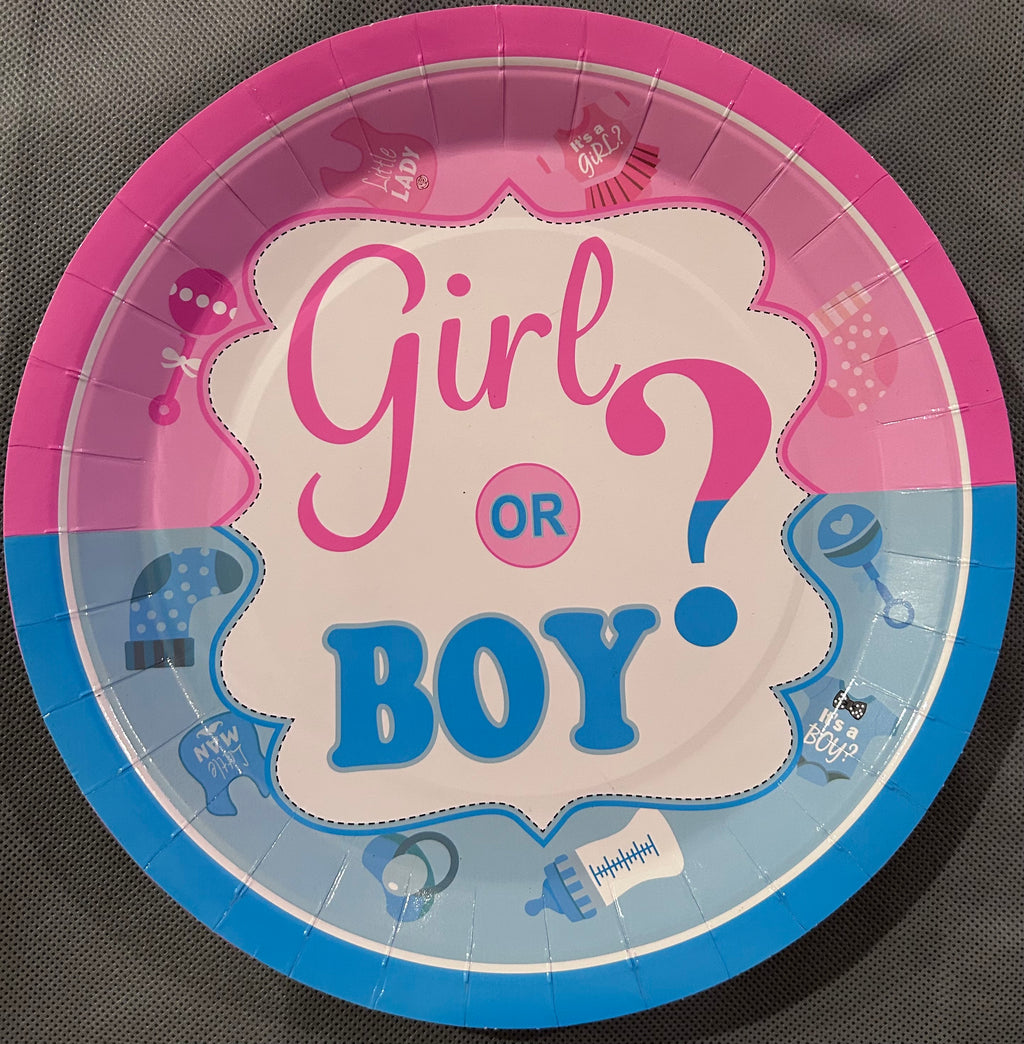 Gender reveal (girl or boy) party set
