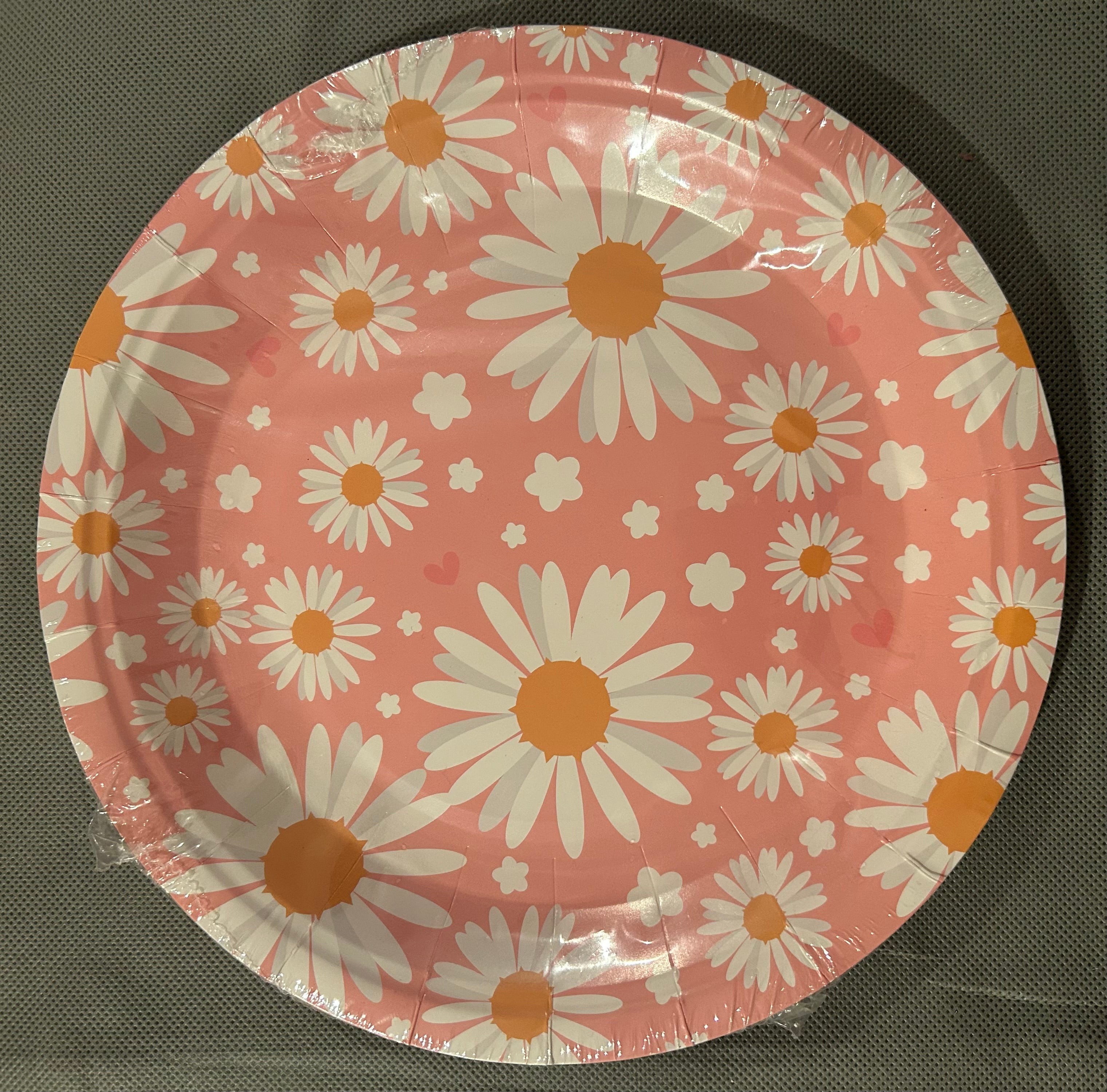 Daisy Flowers pink party set