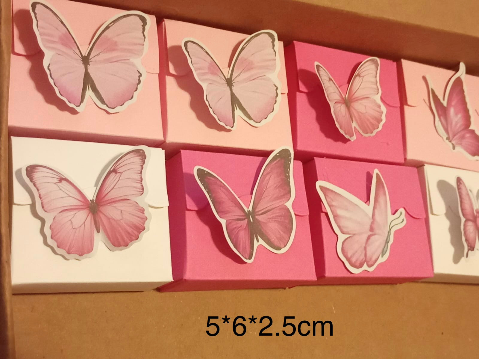 Butterfly pink and white party set