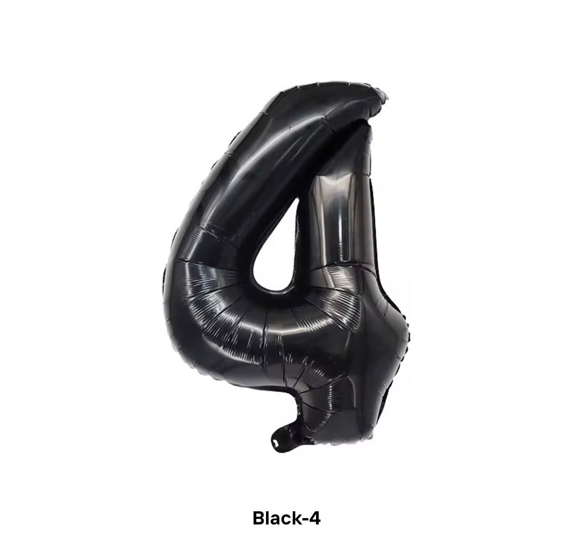 Black number balloon 100cm