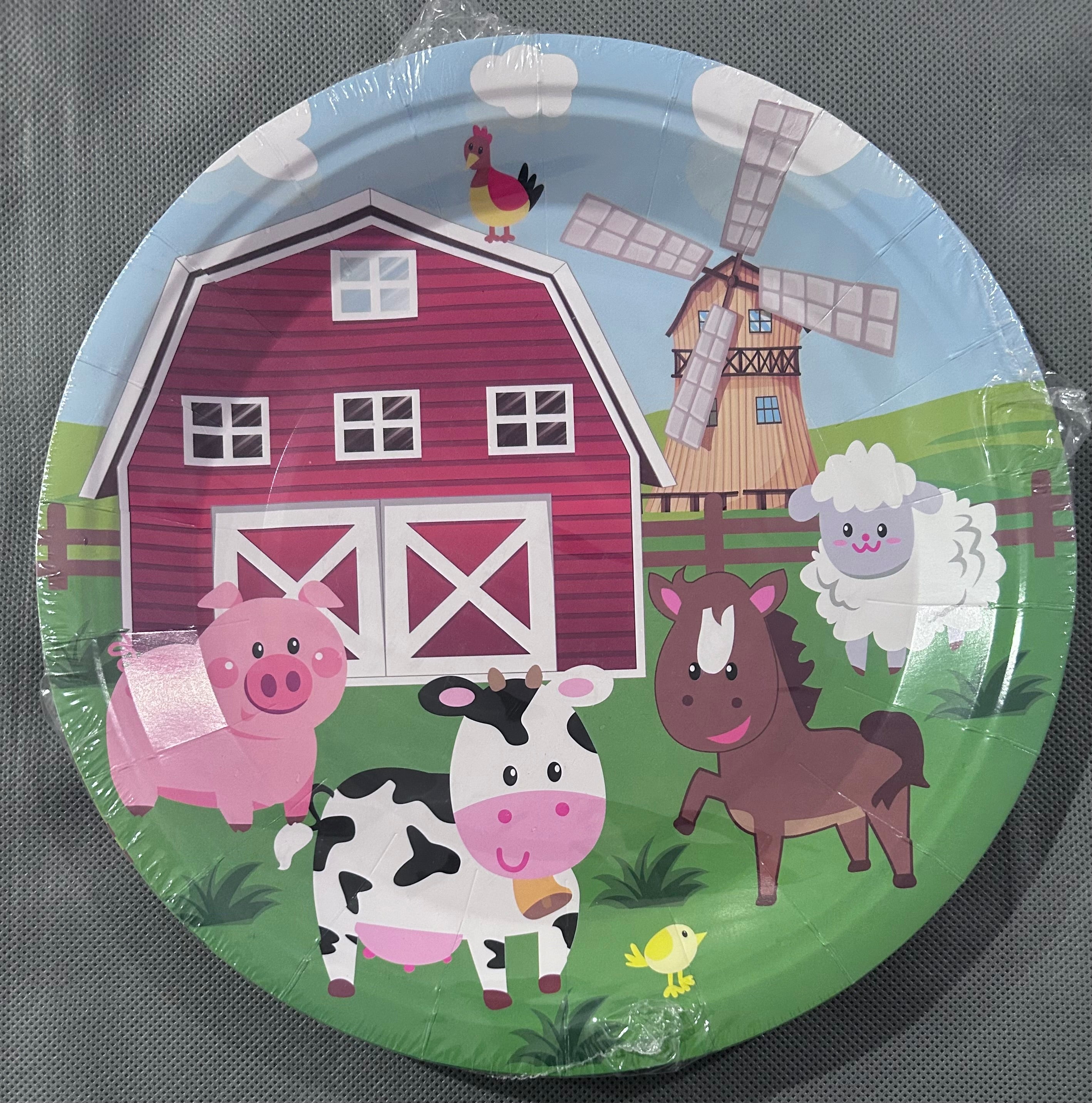 Farm animal party set