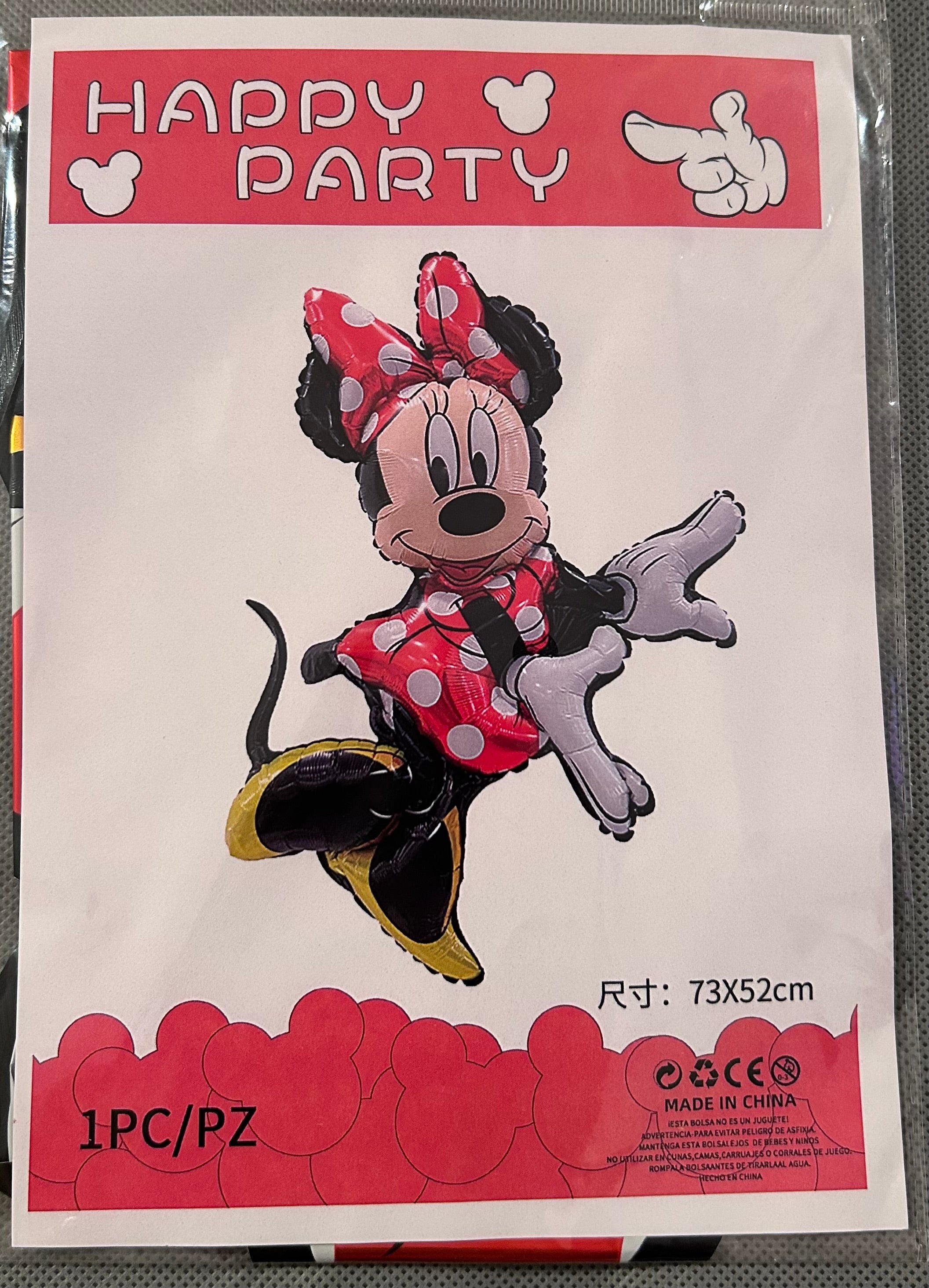 Minnie mouse red party set