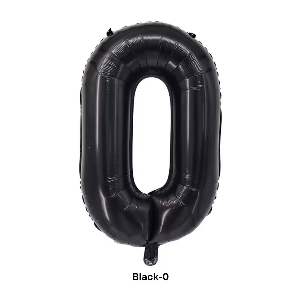 Black number balloon 100cm