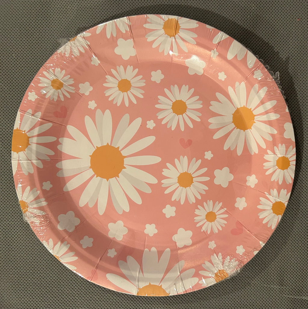 Daisy Flowers pink party set