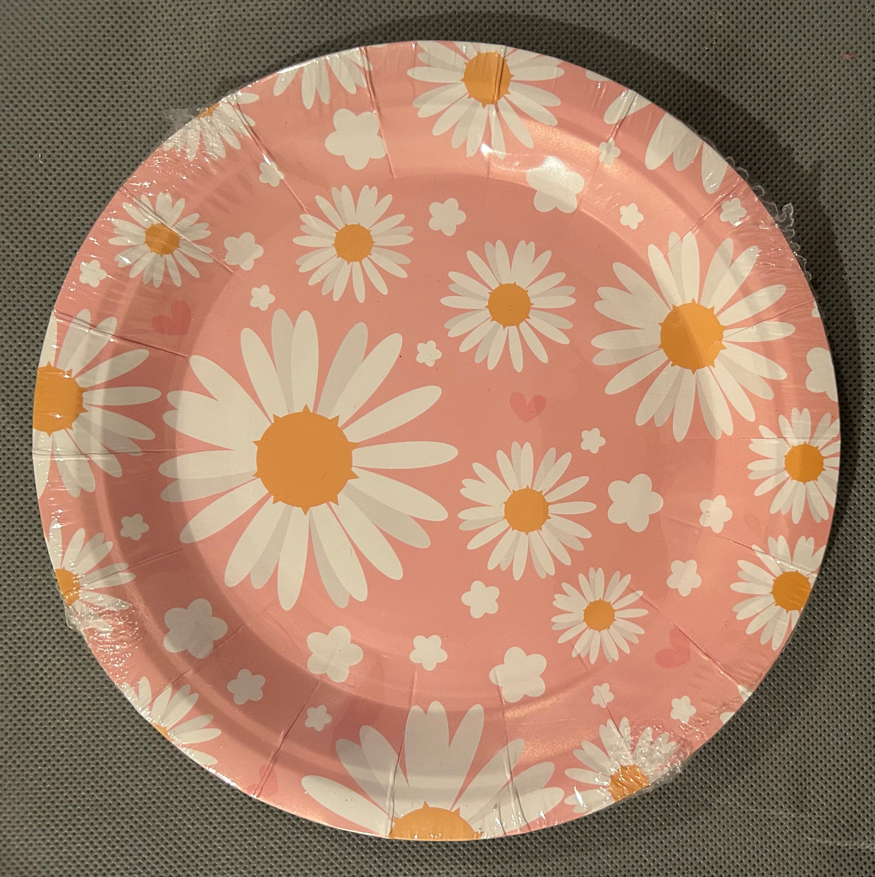 Daisy Flowers pink party set