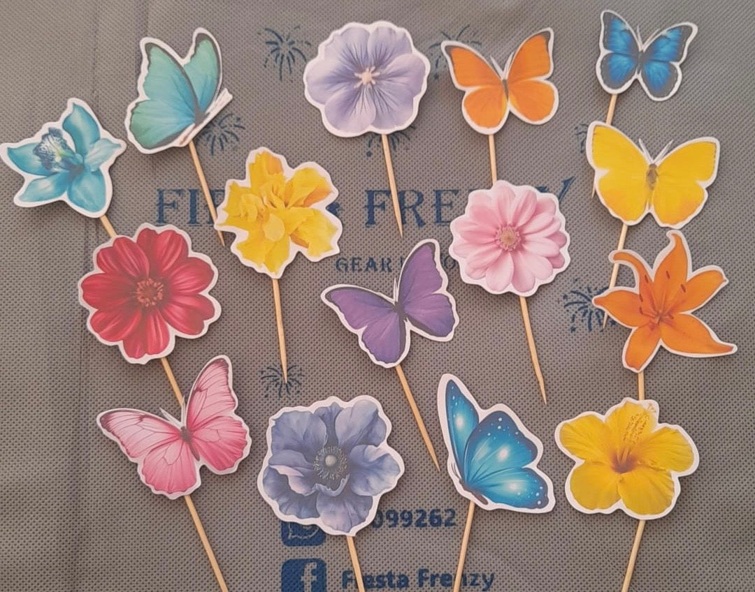 Spring flowers party set