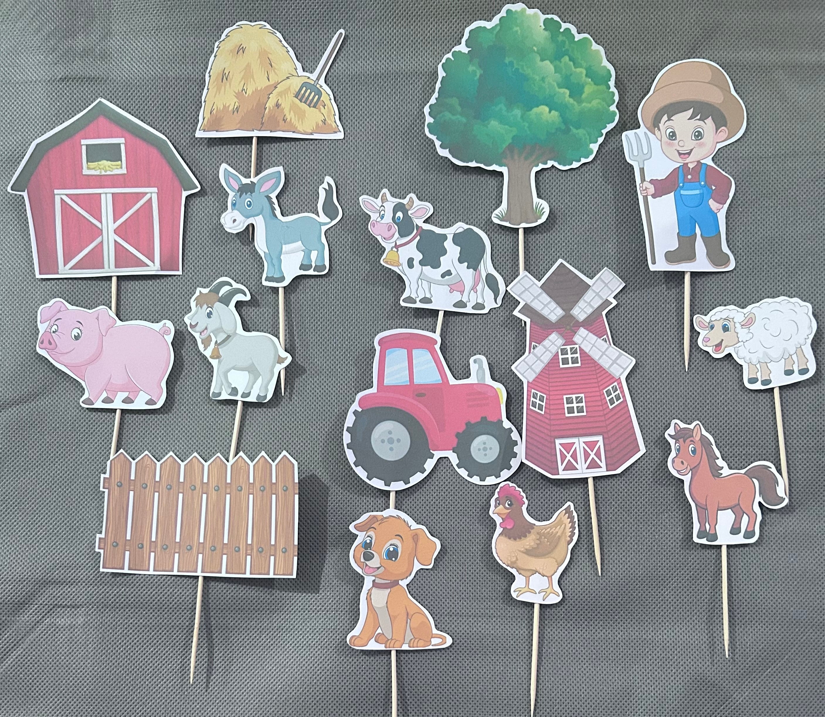 Farm animal party set