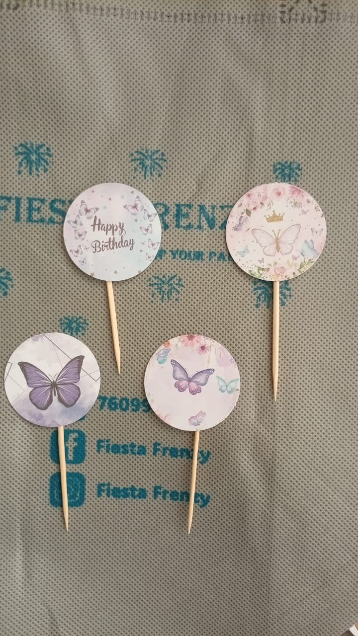 Butterfly purple party set