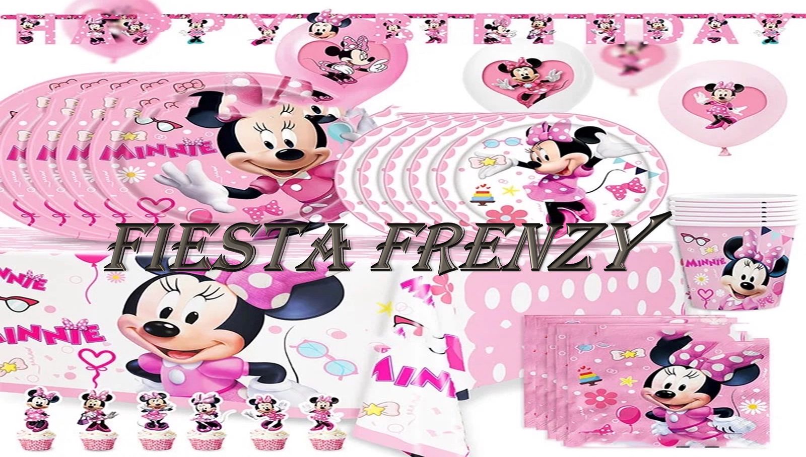 Minnie mouse pink party set