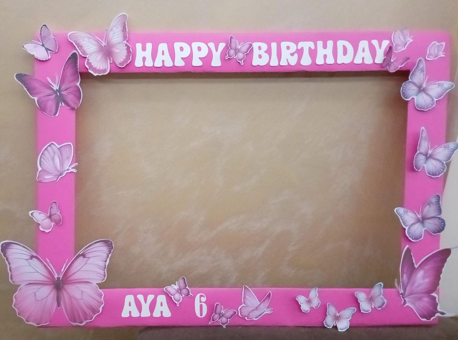 Butterfly pink and white party set