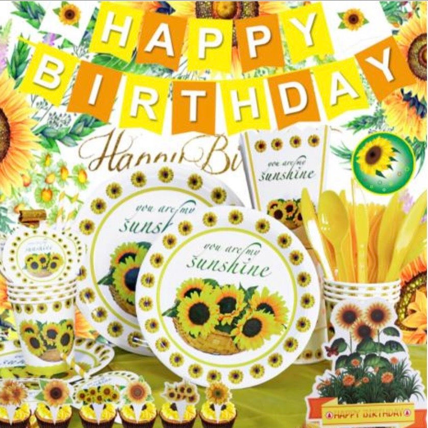 Sunflower party set
