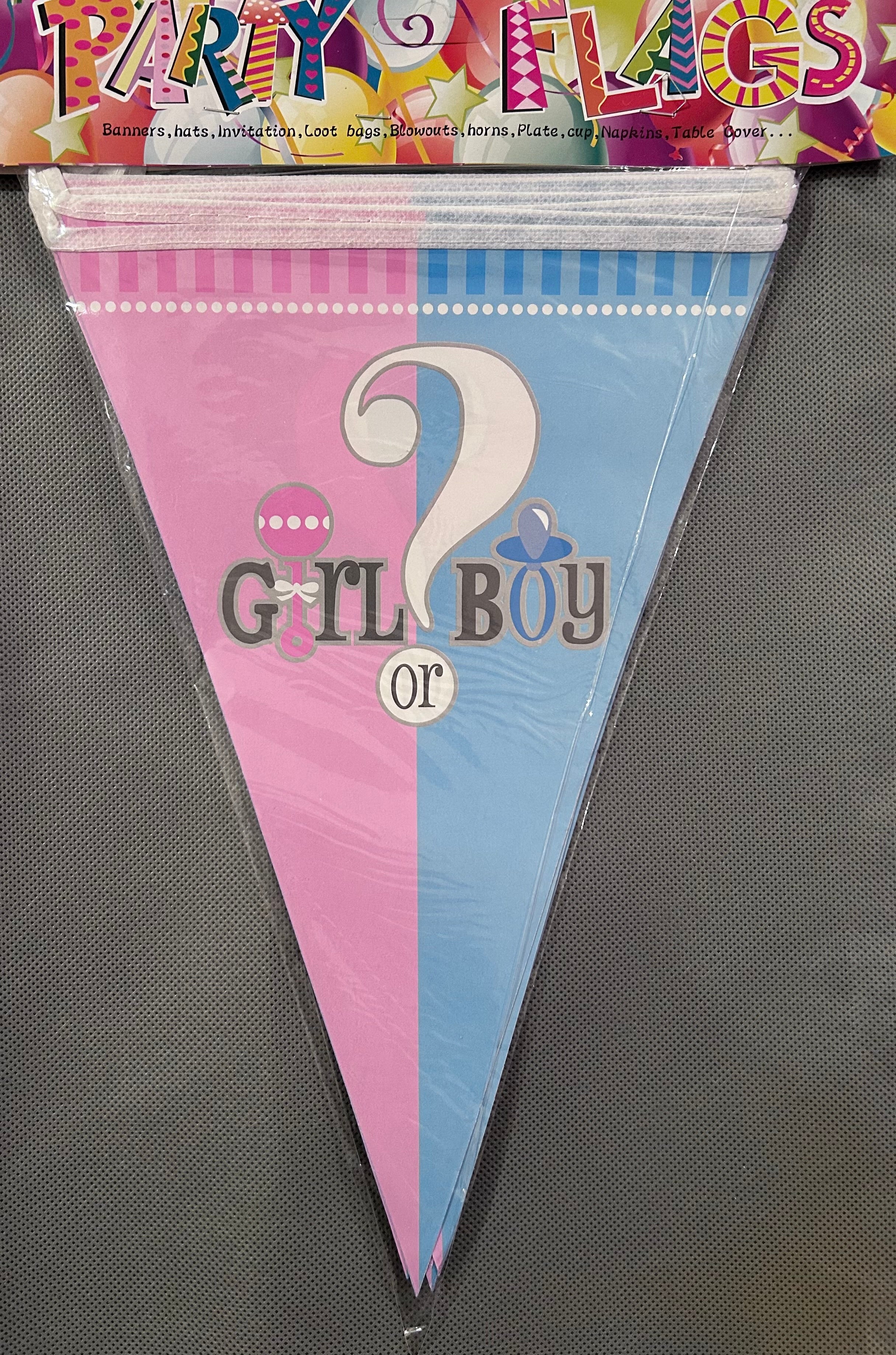 Gender reveal (girl or boy) party set