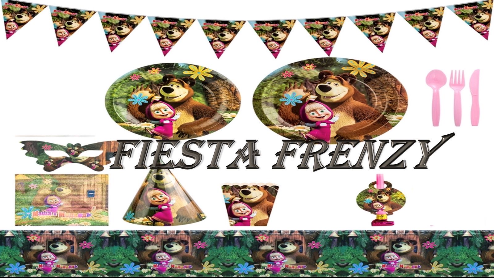 Masha and the bear party set