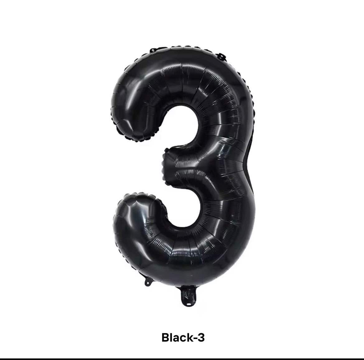 Black number balloon 100cm