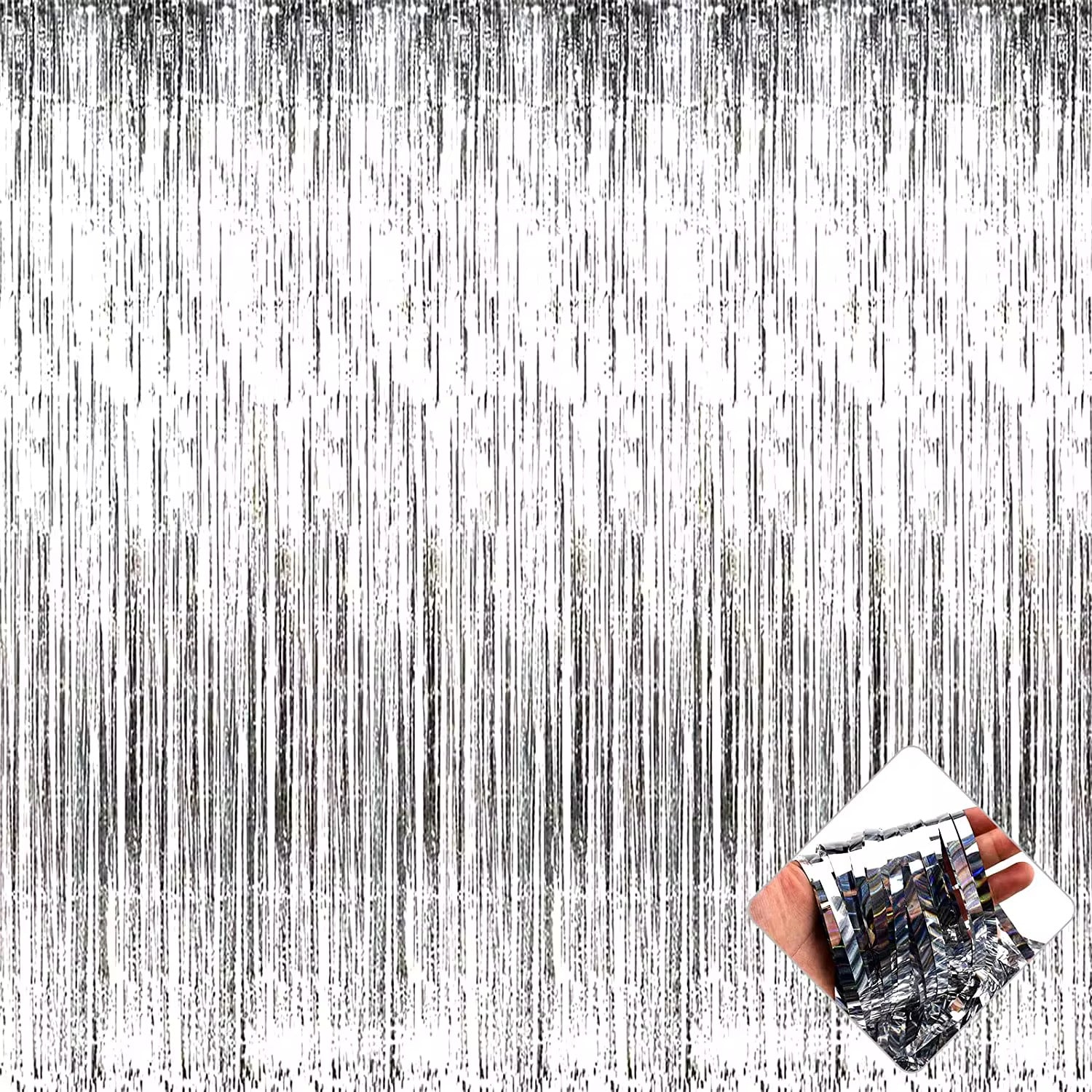 Foil curtains backdrop 1m*2m