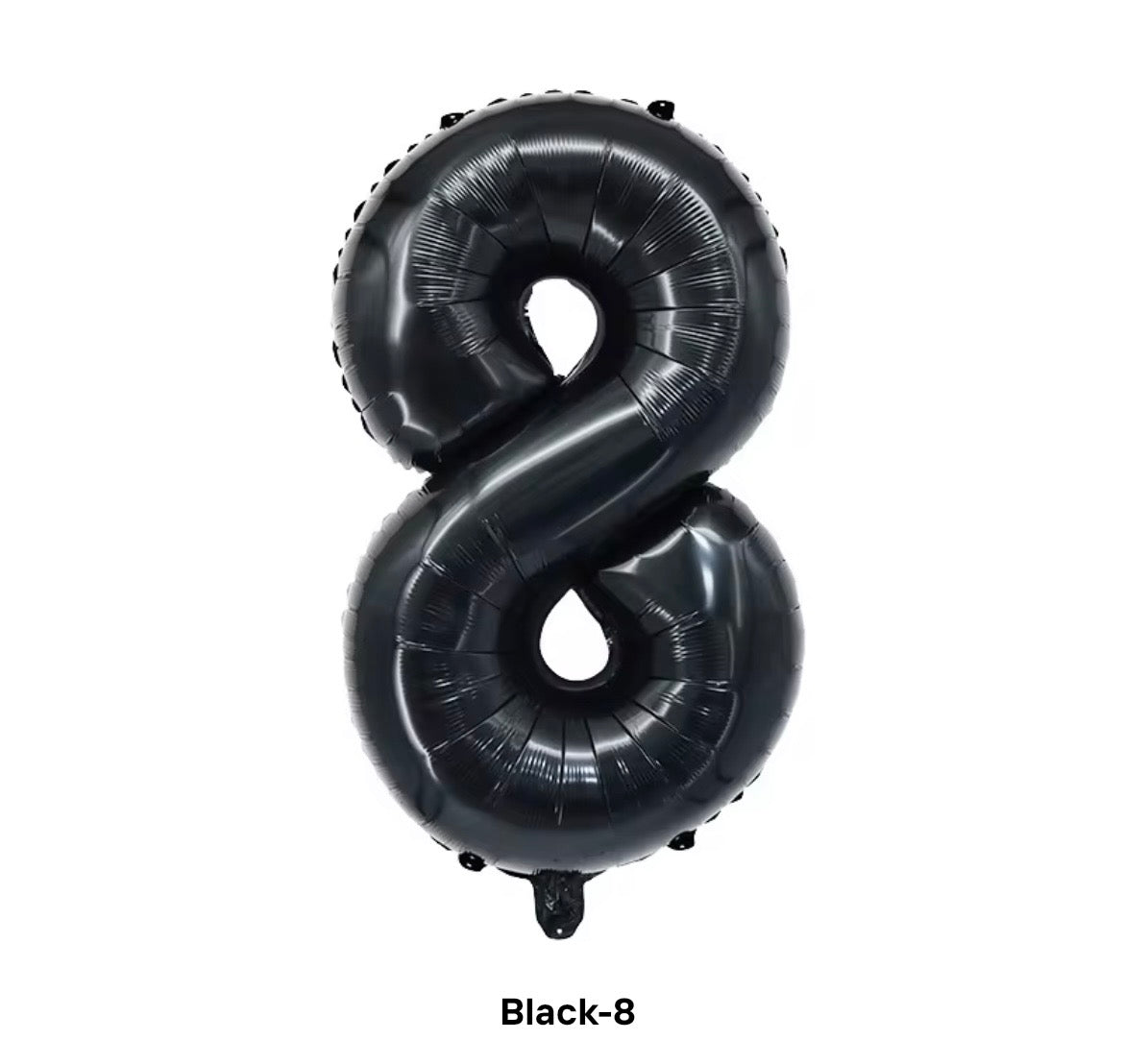 Black number balloon 100cm