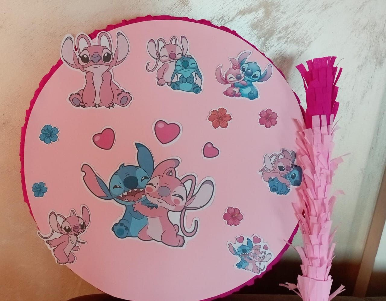 Stitch pink party set