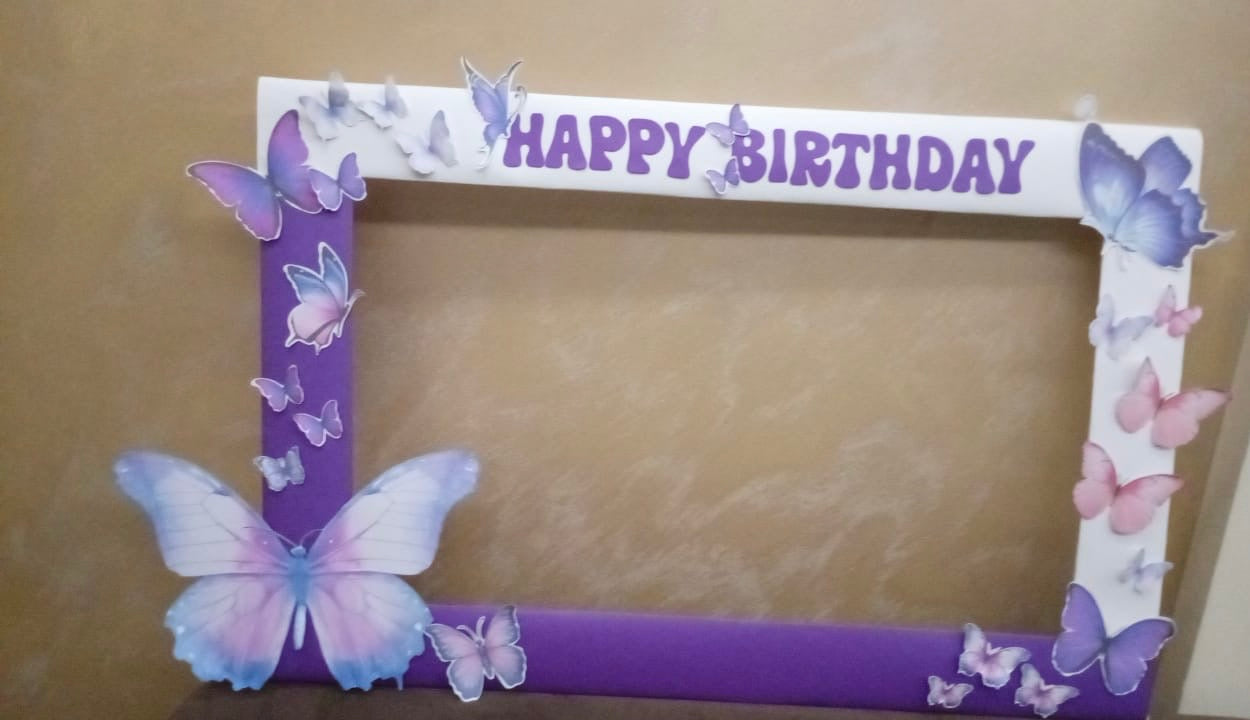Butterfly purple party set