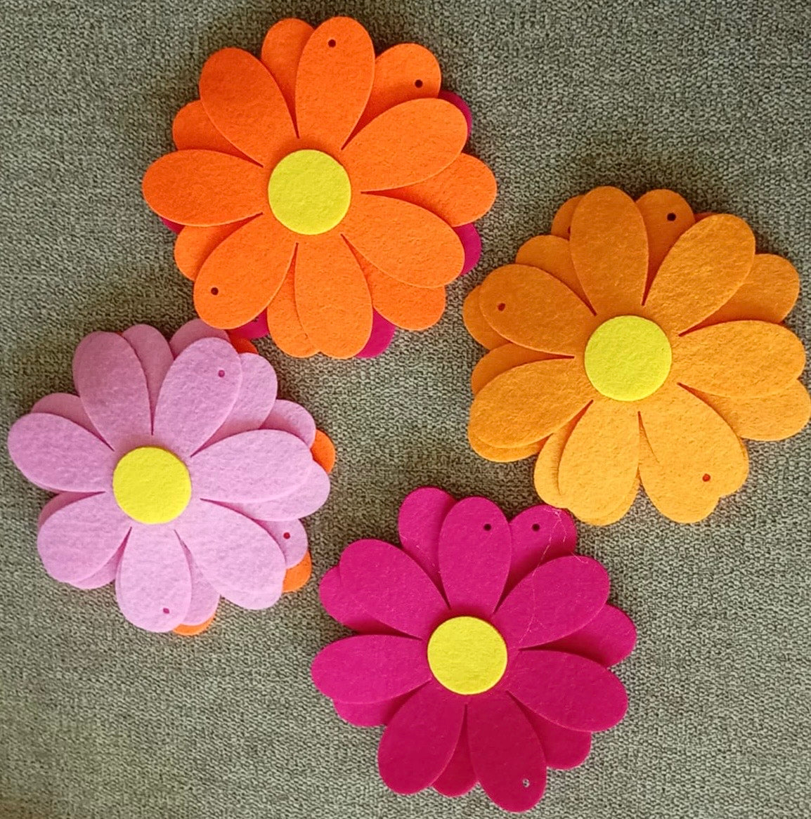 Daisy Flowers pink party set