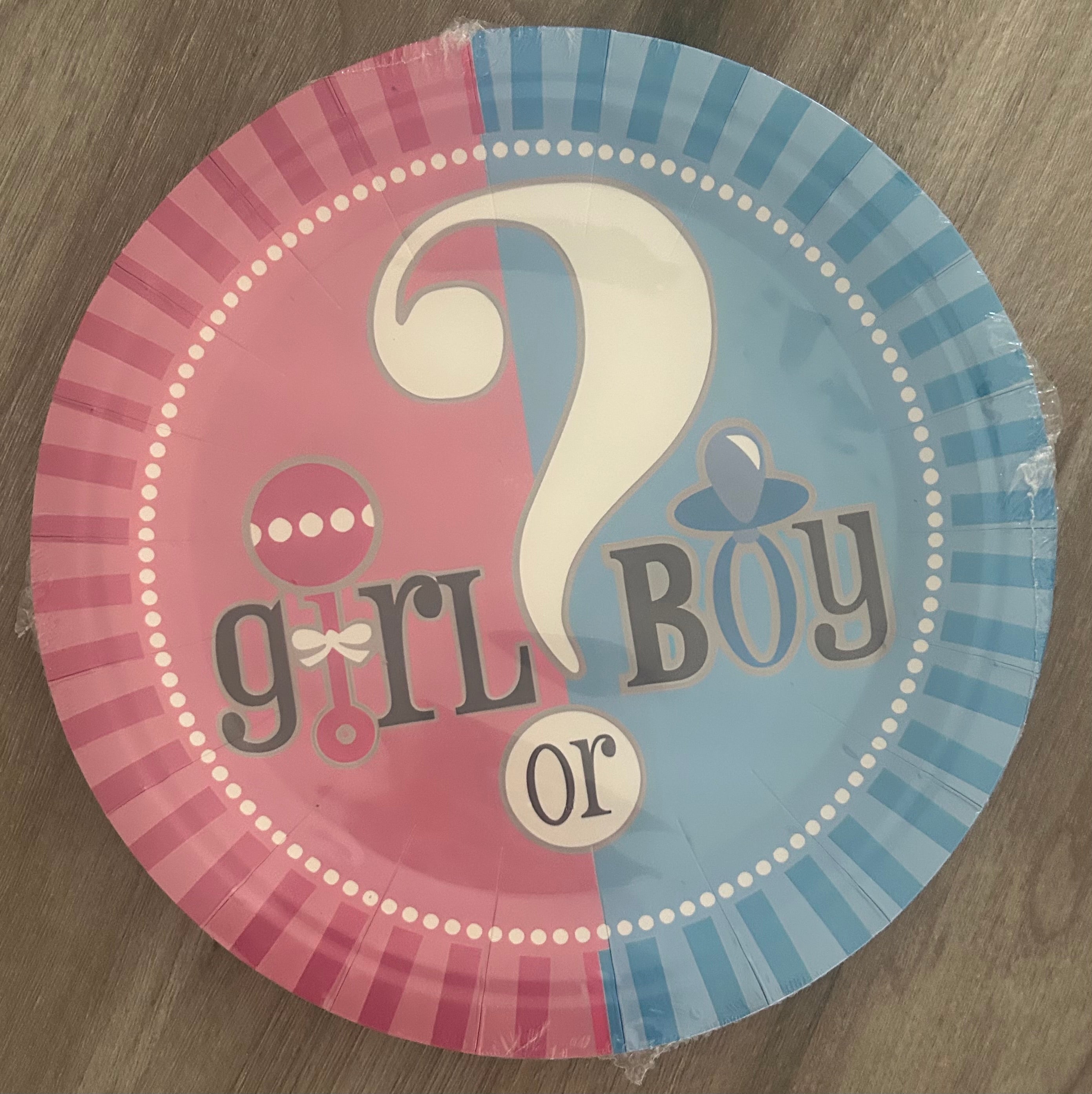 Gender reveal (girl or boy) party set